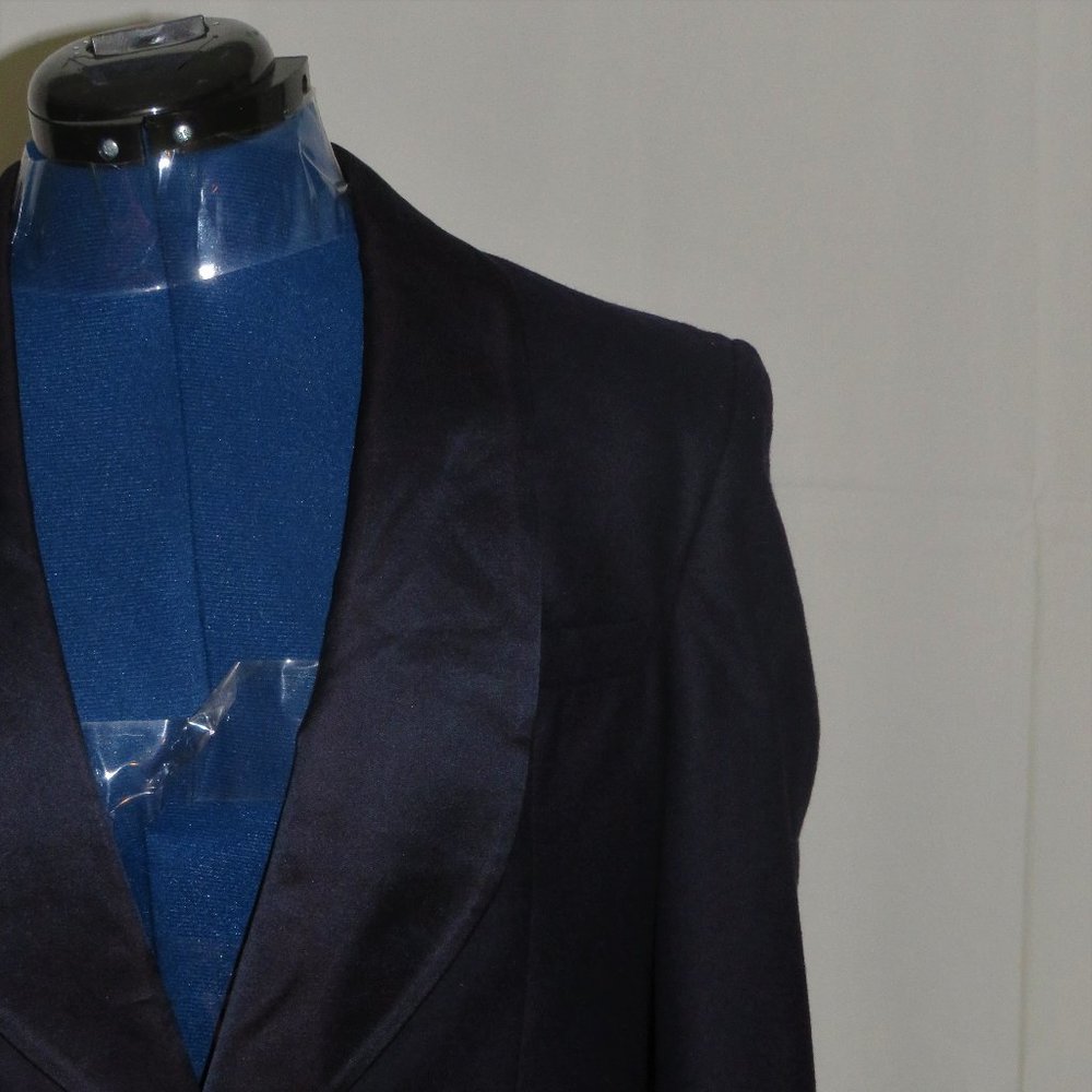 Ralph Lauren Purple Label Women Dark Blue Shawl Collar Tuxedo Jacket 0 NWT